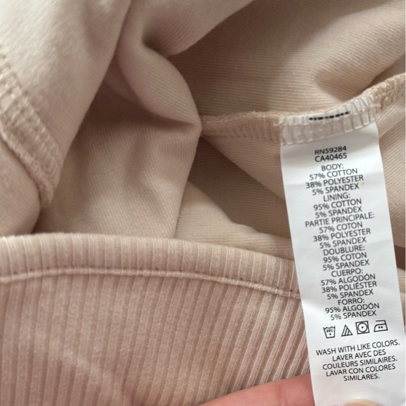 Sugar & Jade Plus Size Tween Girls Cream Ribbed Corset Top - Picture 3 of 6